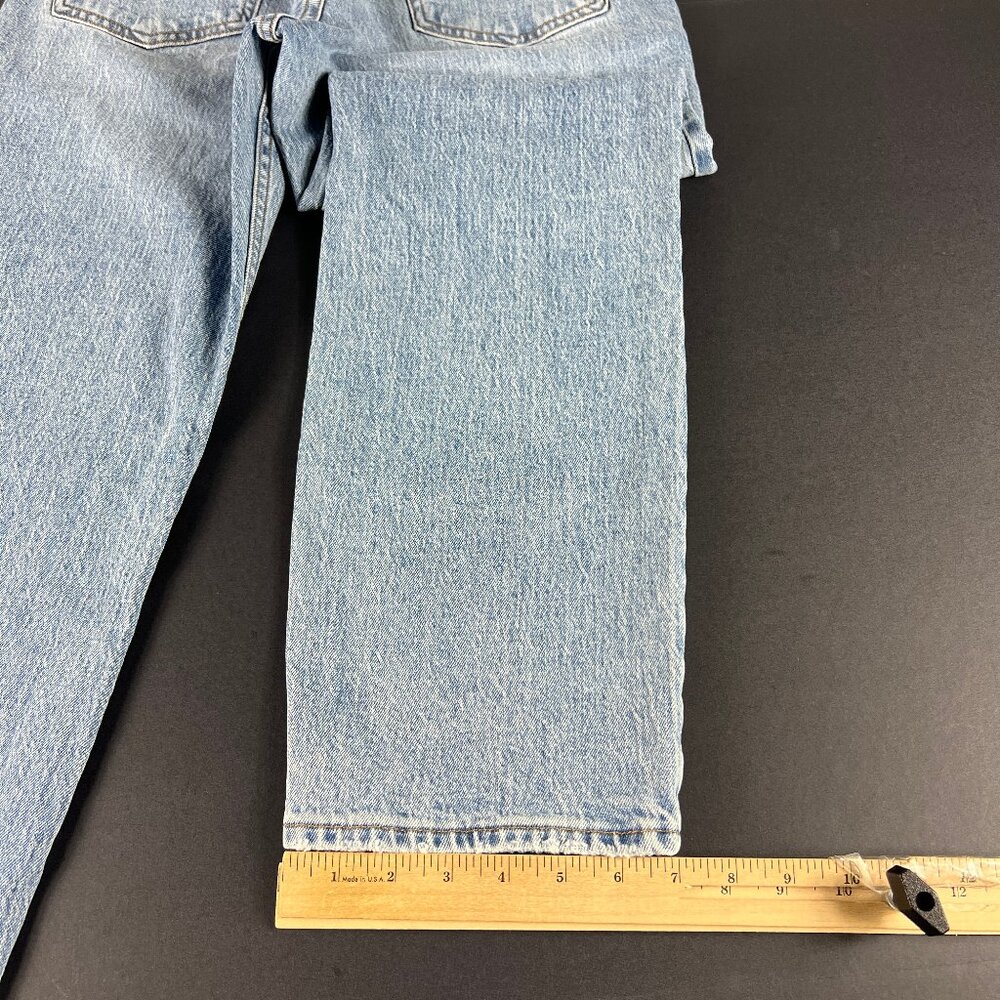 Silver Jeans Women's 28x27 Frisco Straight Ankle Blue Distressed Denim Tag 27x28 - Picture 11 of 16